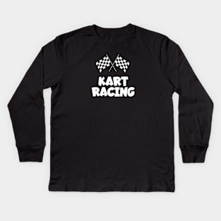 Kart racing Kids Long Sleeve T-Shirt